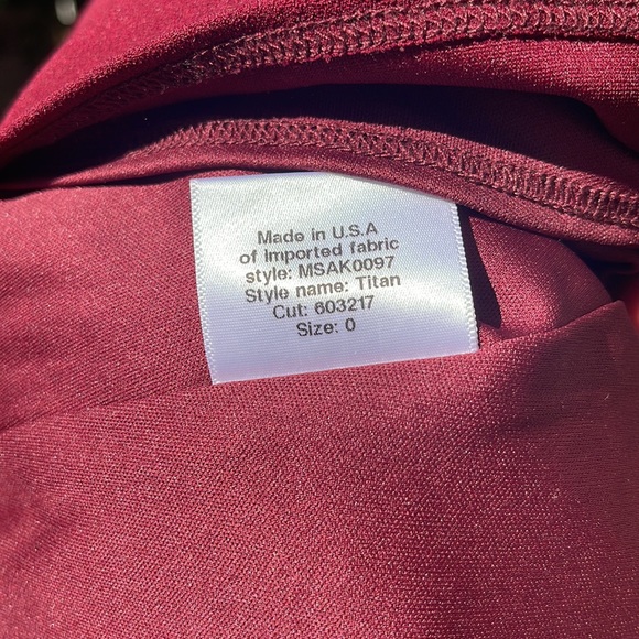 Katie May - Titan Bordeaux One Shoulder Cutout Dress - Bordeaux 0 - Picture 13 of 14